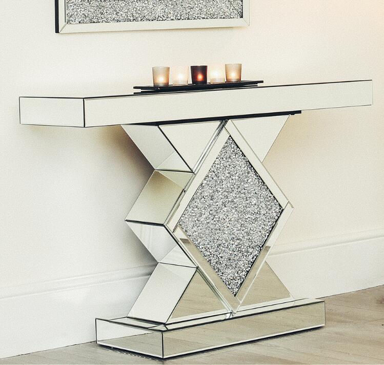  mirrored console table 