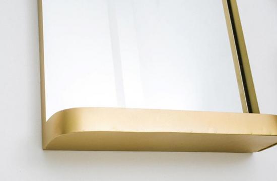 Gold bathroom mirrors