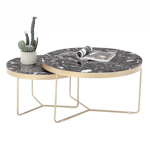 Set of 2 marble coffee table