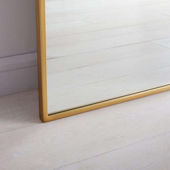Gold floor mirror